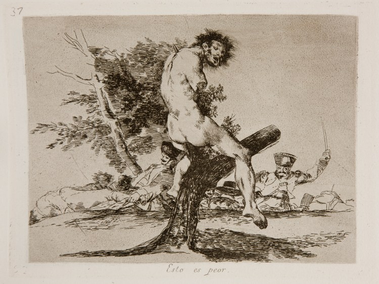 Los desastres de la guerra, lámina 37. Goya